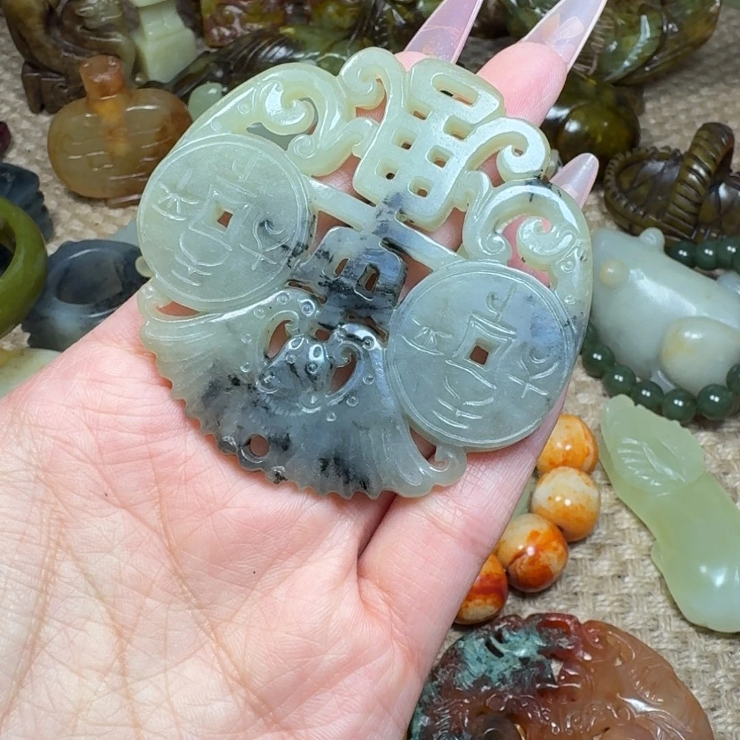 白玉菩提吊坠挂件
