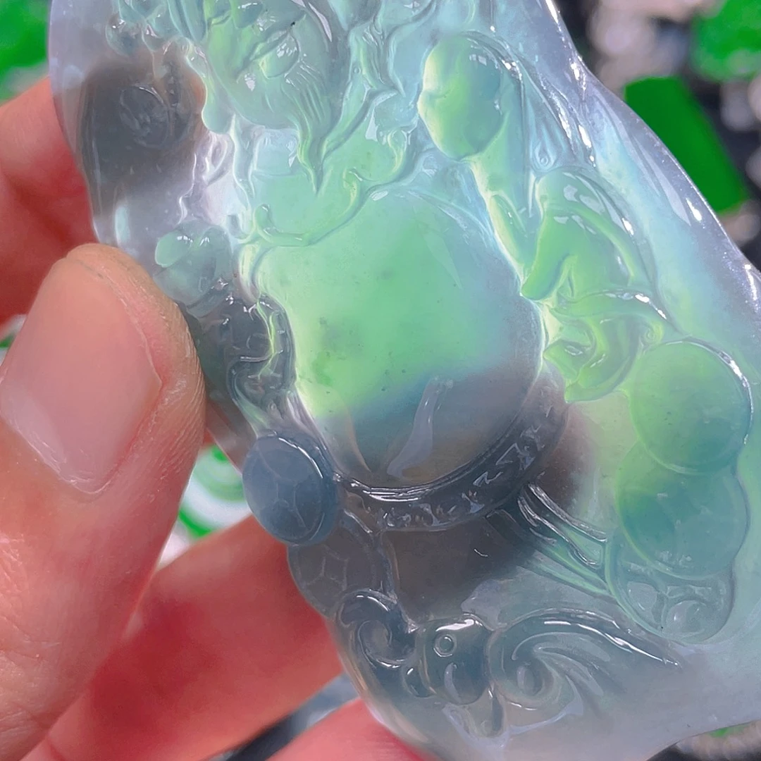 翡翠未镶嵌吊坠(不含链)