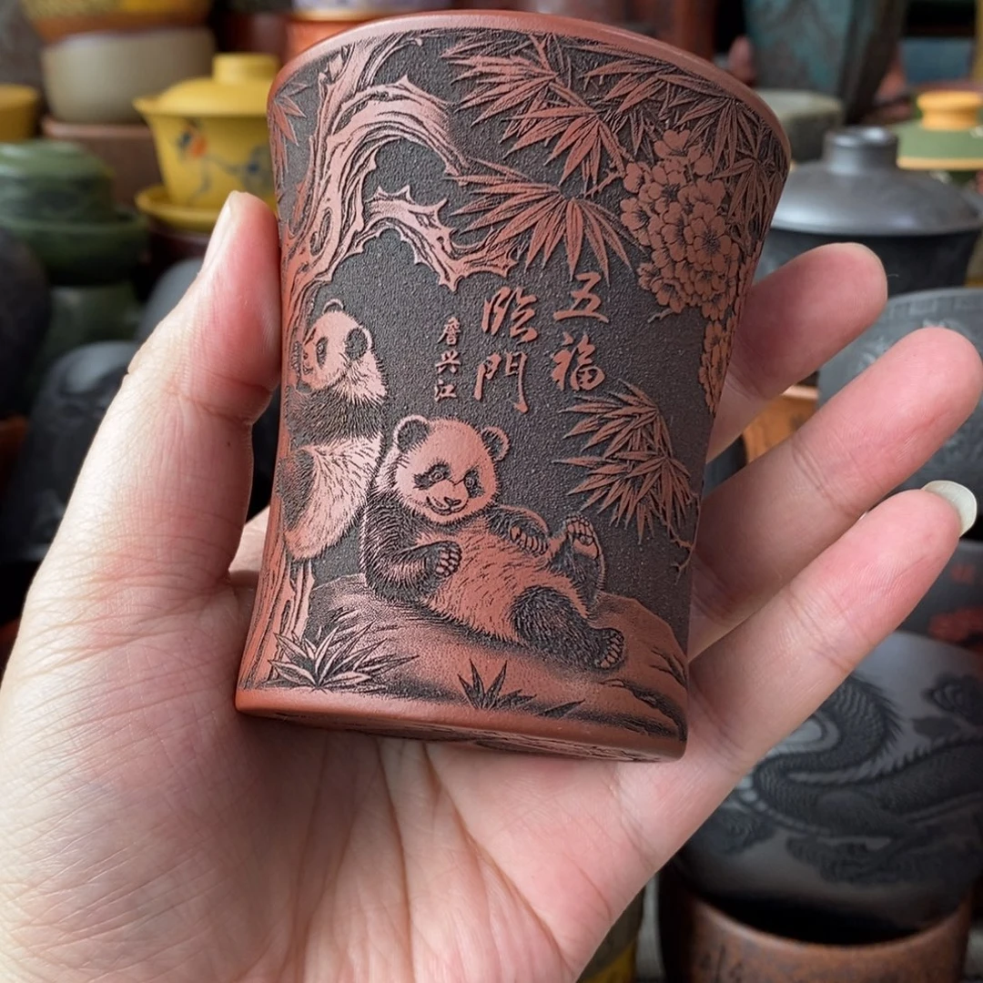 宜兴全手工紫砂杯