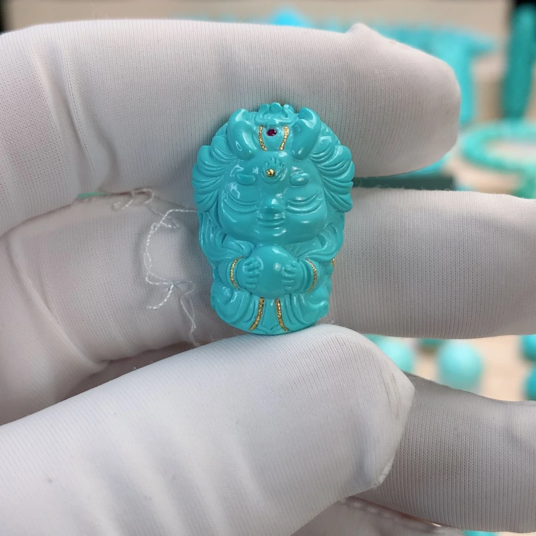 绿松石挂件未镶嵌