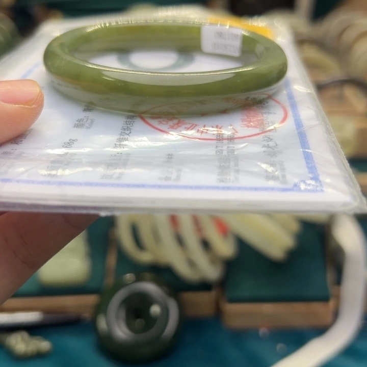 和田玉手镯未镶嵌57.7圈围1780