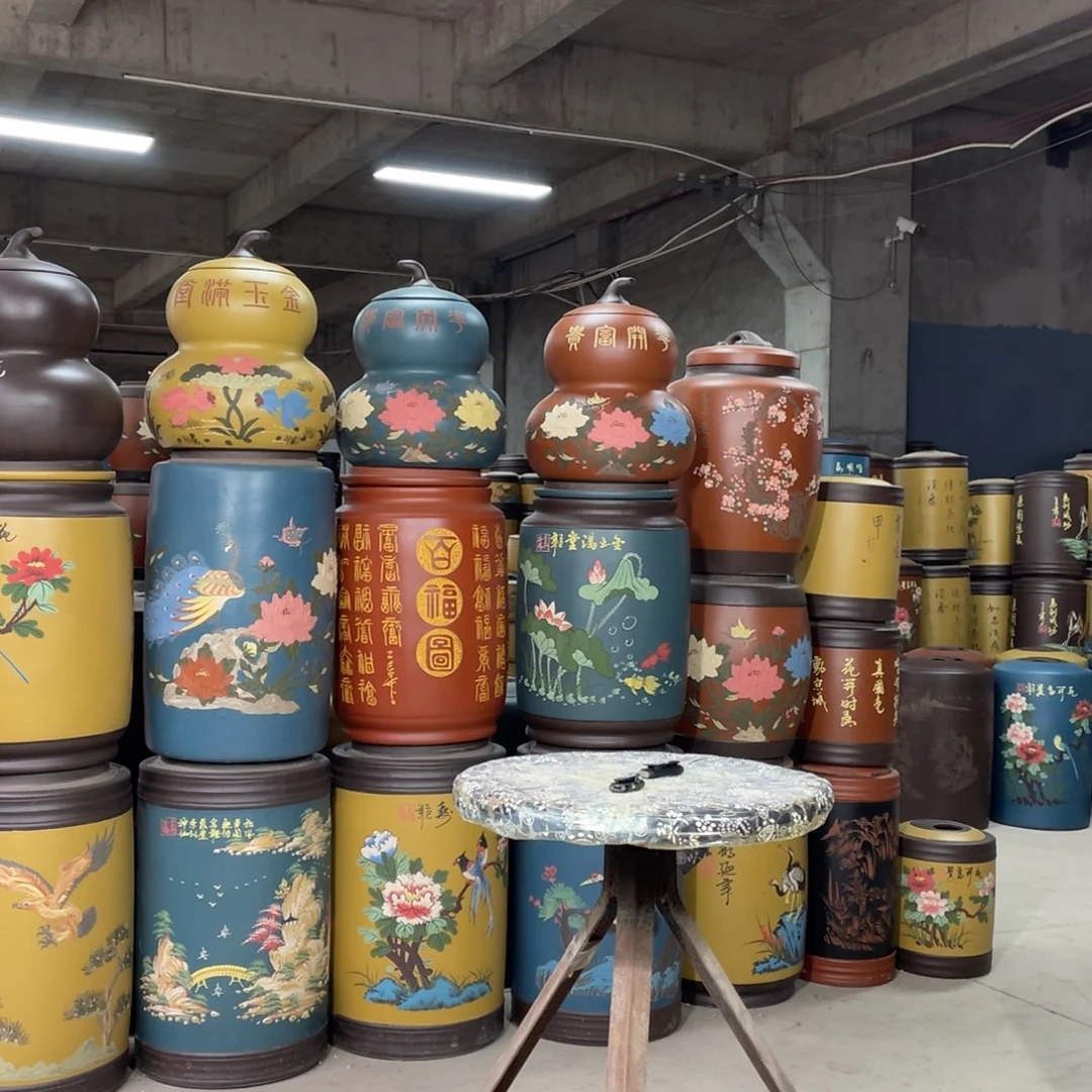 宜兴原矿紫砂茶叶罐