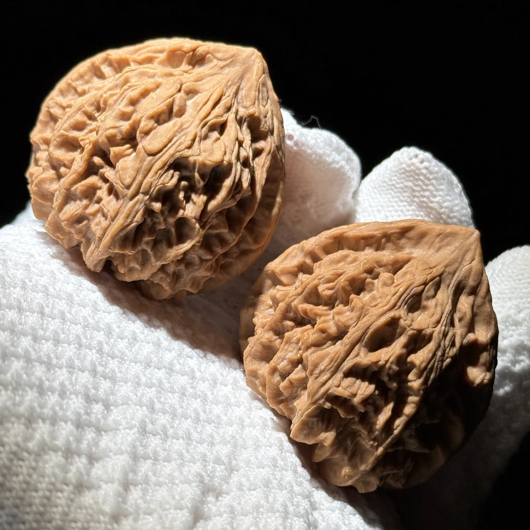 全品百年老款公子帽文玩核桃把件