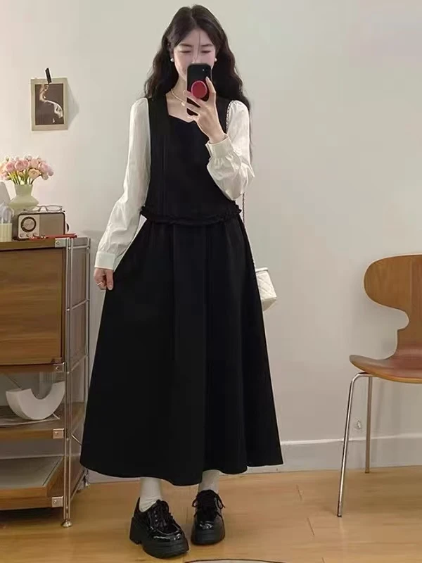 【YZ•衣系列】NN903-时尚女装设计感新款连衣裙法式收腰气质显瘦