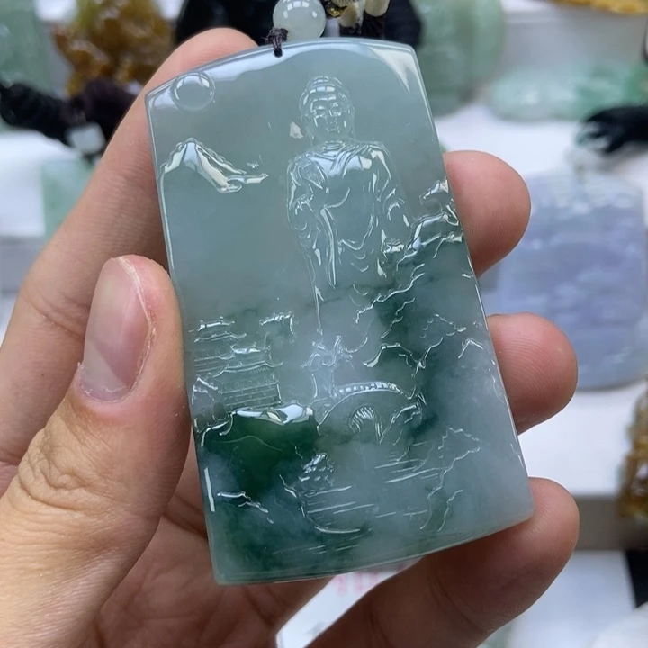 翡翠颈饰未镶嵌活*高缅甸A货翡翠