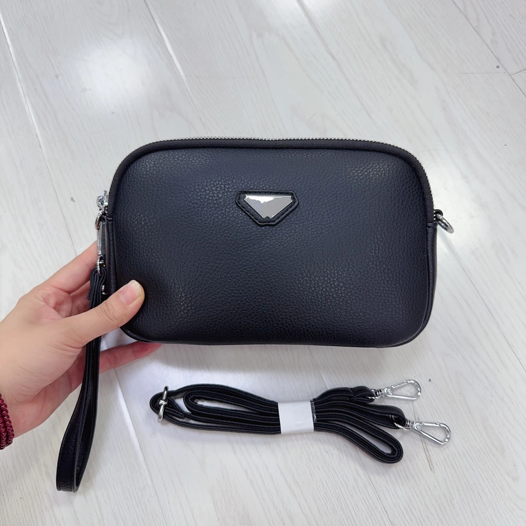 22082软面双层女士新款斜挎包手包