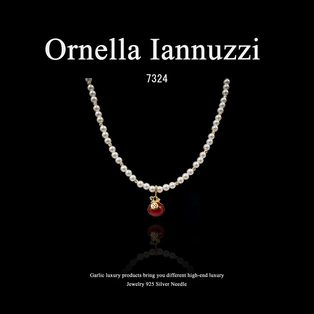 镀K金  Ornella Iannuzzi项链~7324（40+5cm）