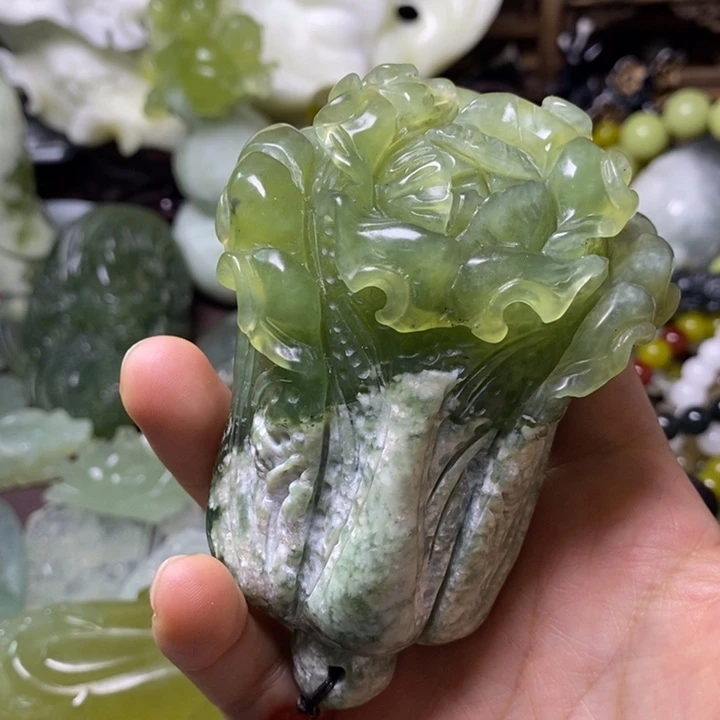 未镶嵌岫玉岫玉手把