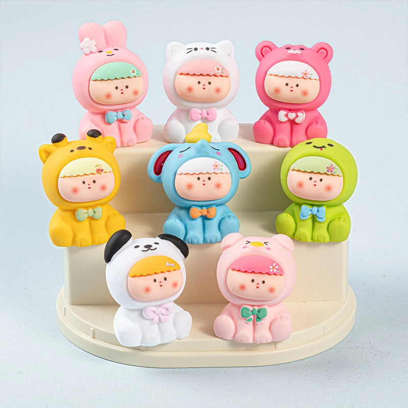 实色手感动物莉莉丝 diy饰品桌面手办手工模型自制挂件工艺品盲袋