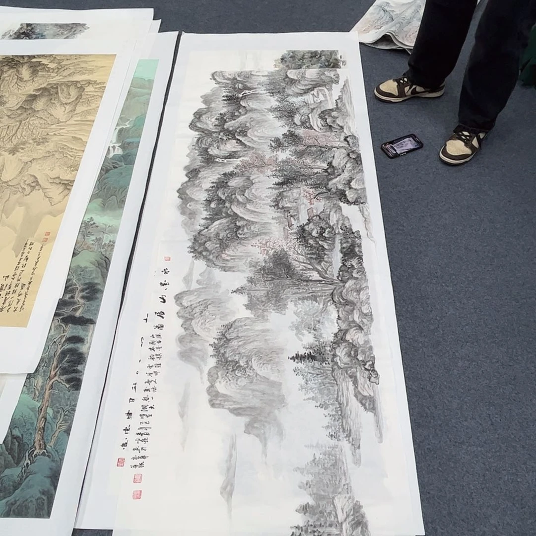 国画纯手绘宣纸国画大放漏