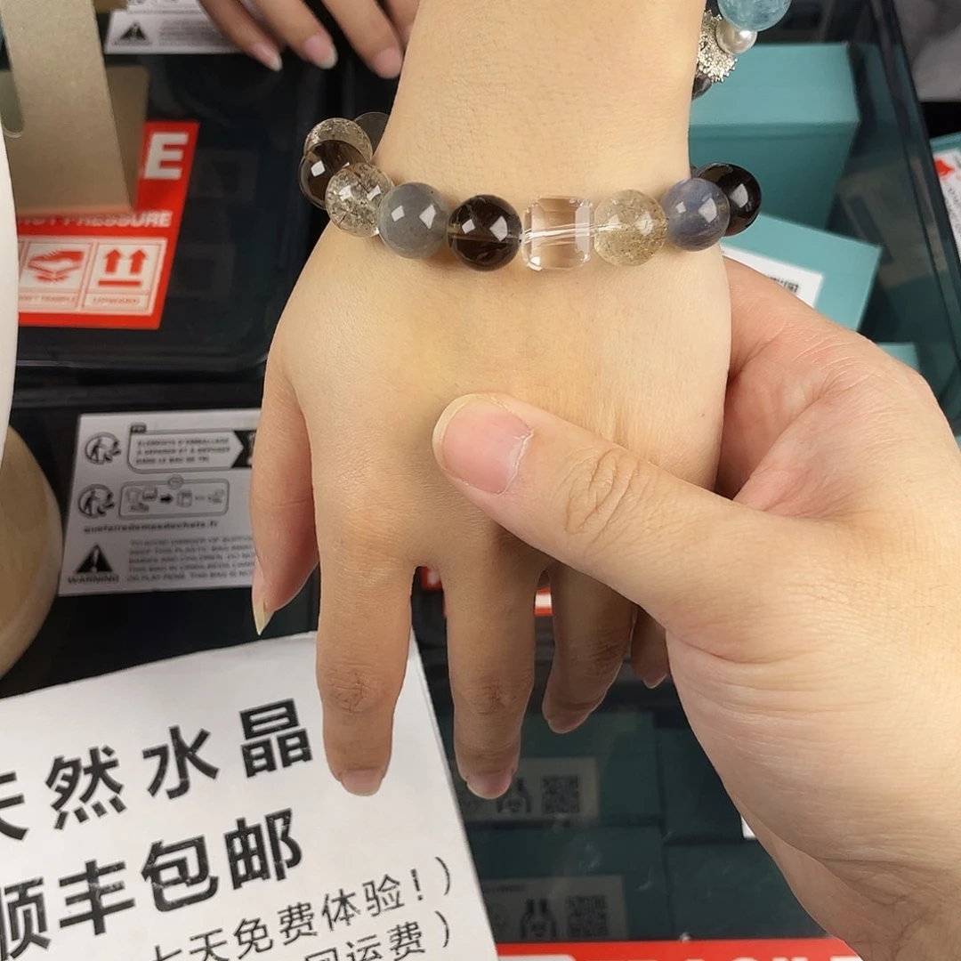 手链银S925镶嵌水晶