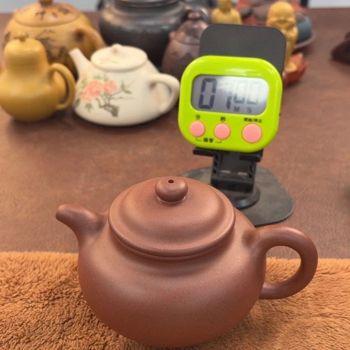 海***豚紫砂茶壶宜兴原矿黑星土