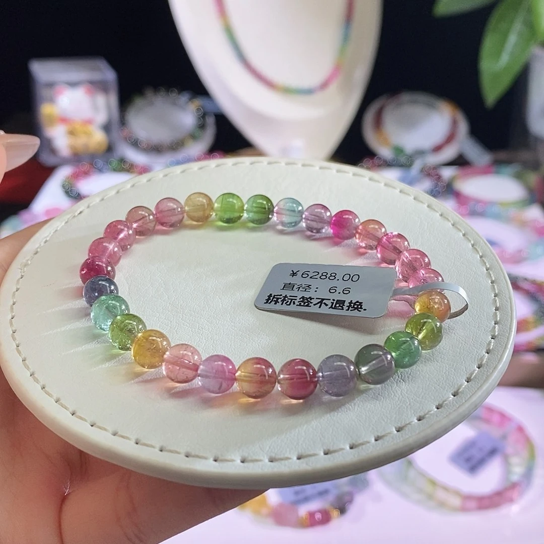 未镶嵌手链碧玺西瓜