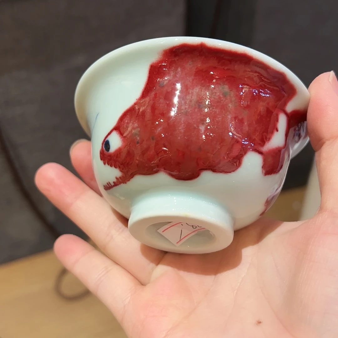 沐窑釉里红杯杯杯杯杯