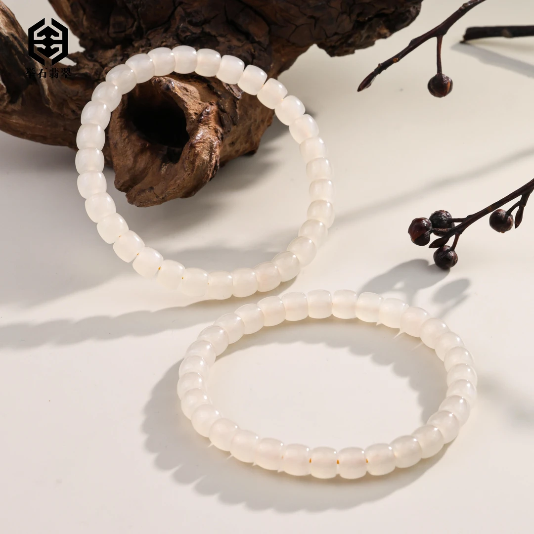 【举石臻品】TH1110-231-11和田玉手串（一件/多样性发）E