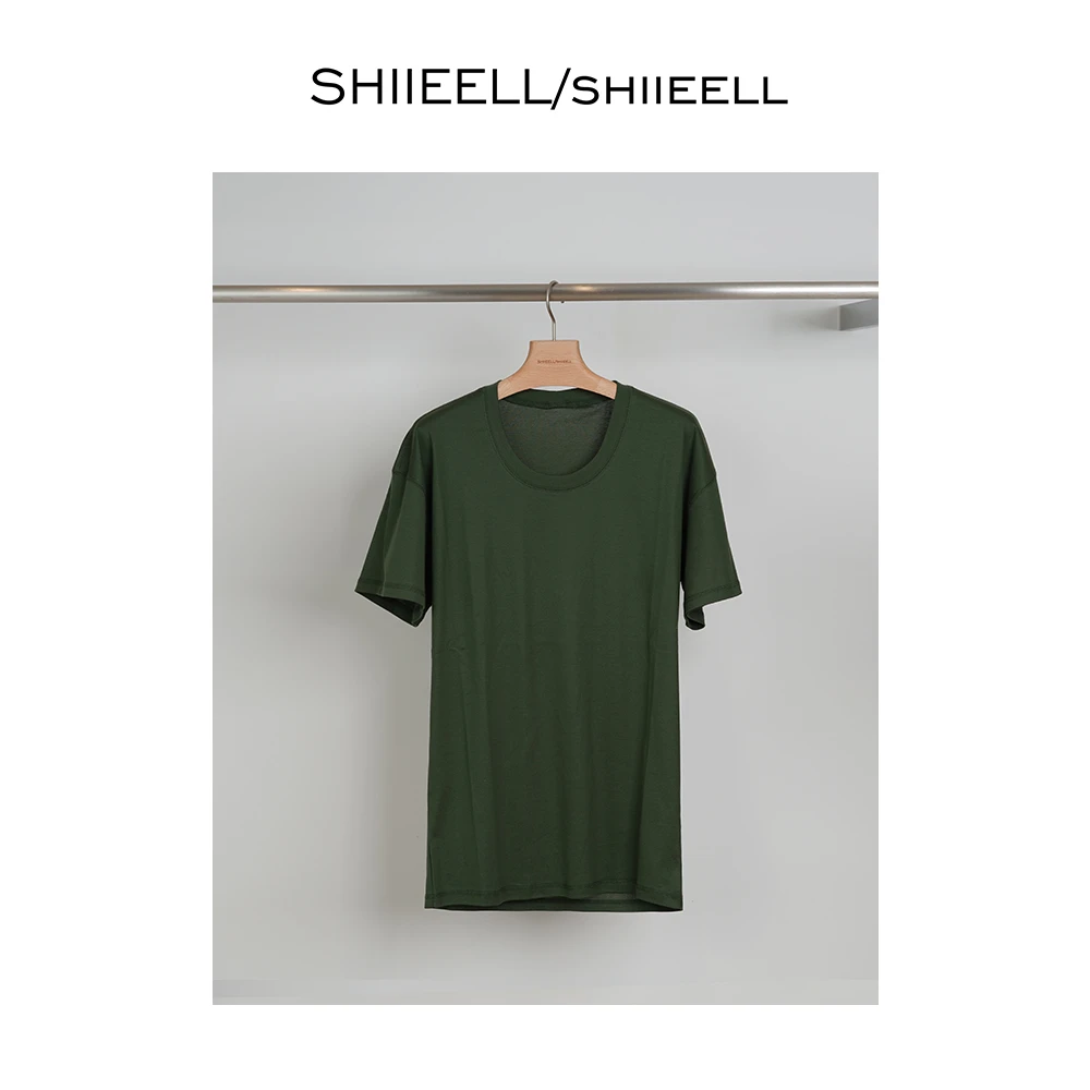 SHIIEELL潮流款纯色百搭显瘦T恤W4151