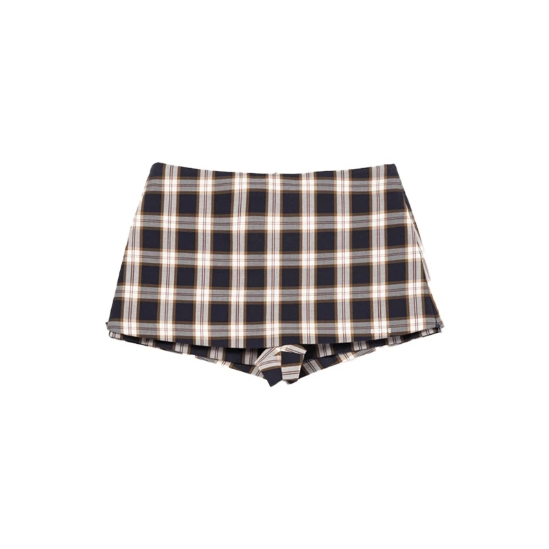 时尚设计感两穿裙裤女春夏新款美式复古辣妹低腰显瘦百搭半身裙