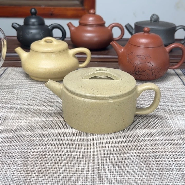 紫砂茶壶本绿微瑕
