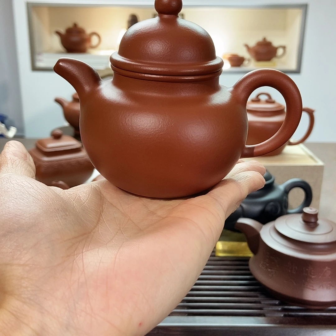 茶壶紫砂朱泥掇球190cc