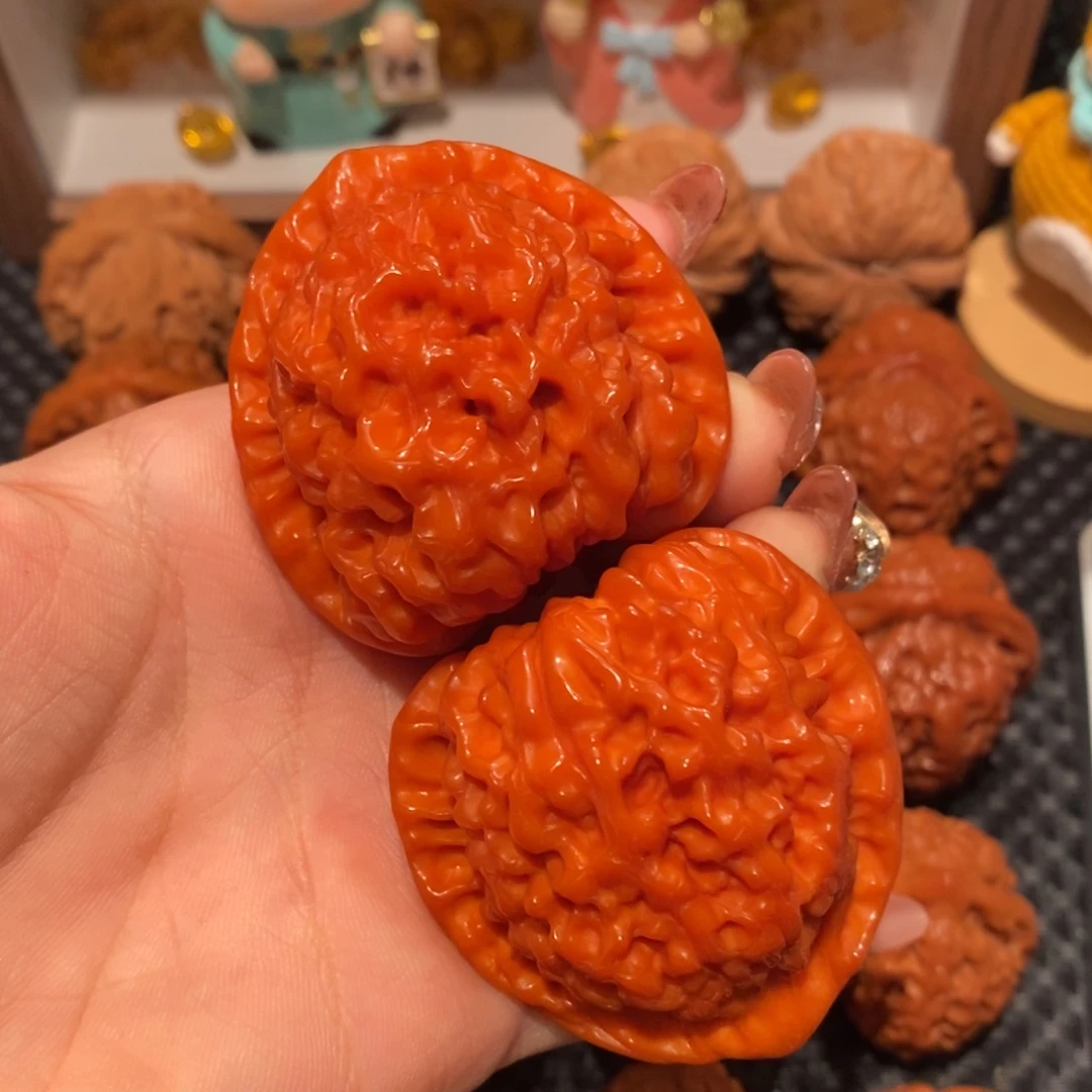 桃核吊坠48.3玉化官帽，0963