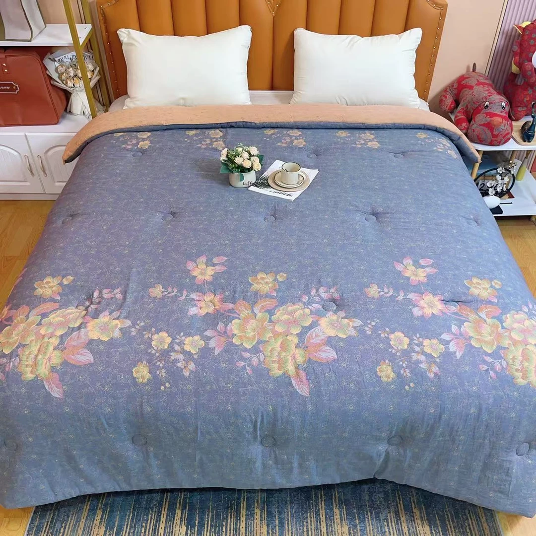 【觅香】2.2*2.4M高端A类纯棉双层纱柔软舒适亲肤保暖机洗秋冬盖被