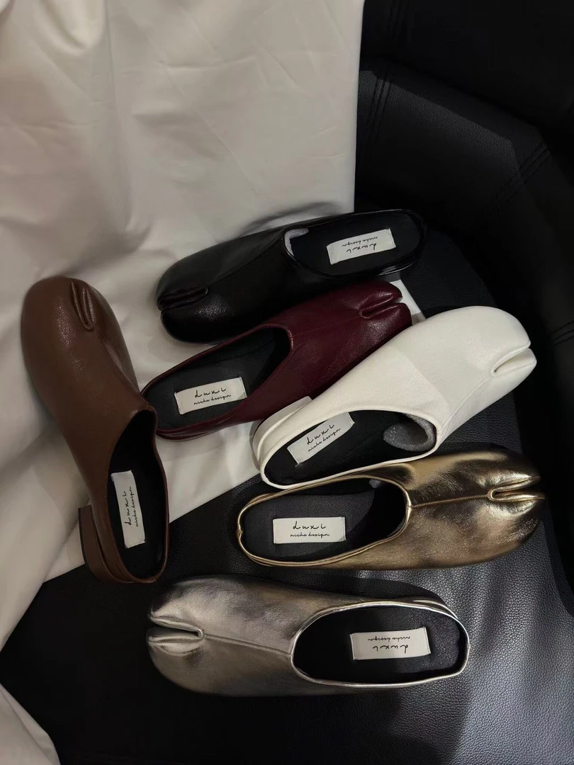 3367-3 【卡码拍大一码】浅口低跟穆勒鞋韩版包头鞋分趾软底套筒