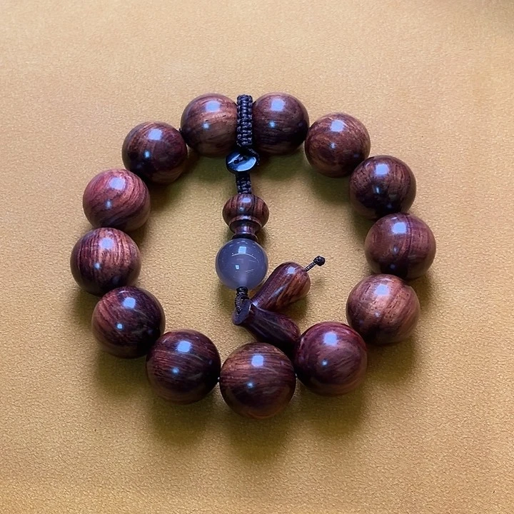 黄花梨/降香黄檀手串/手链1.8开门海水波