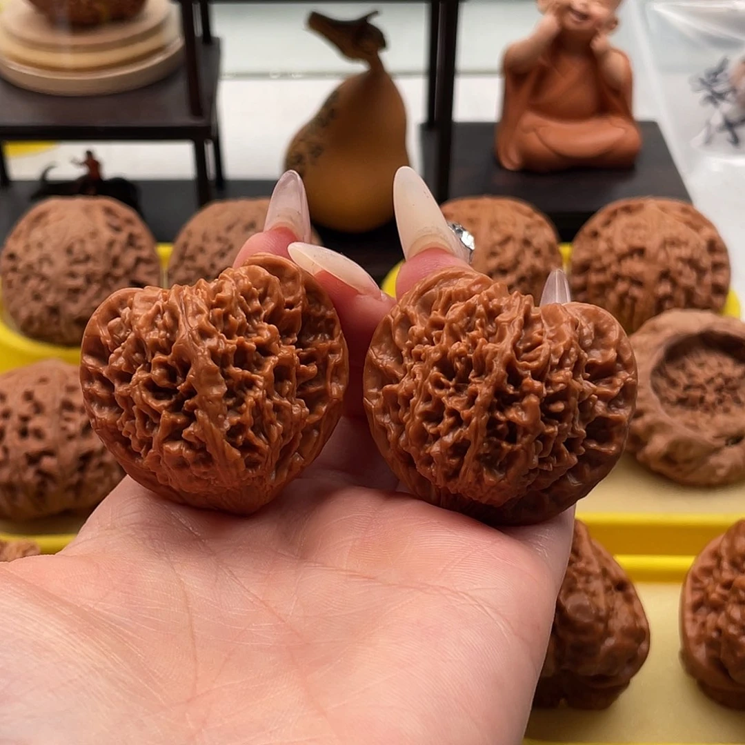 吊坠文玩核桃41全品桃心满天星