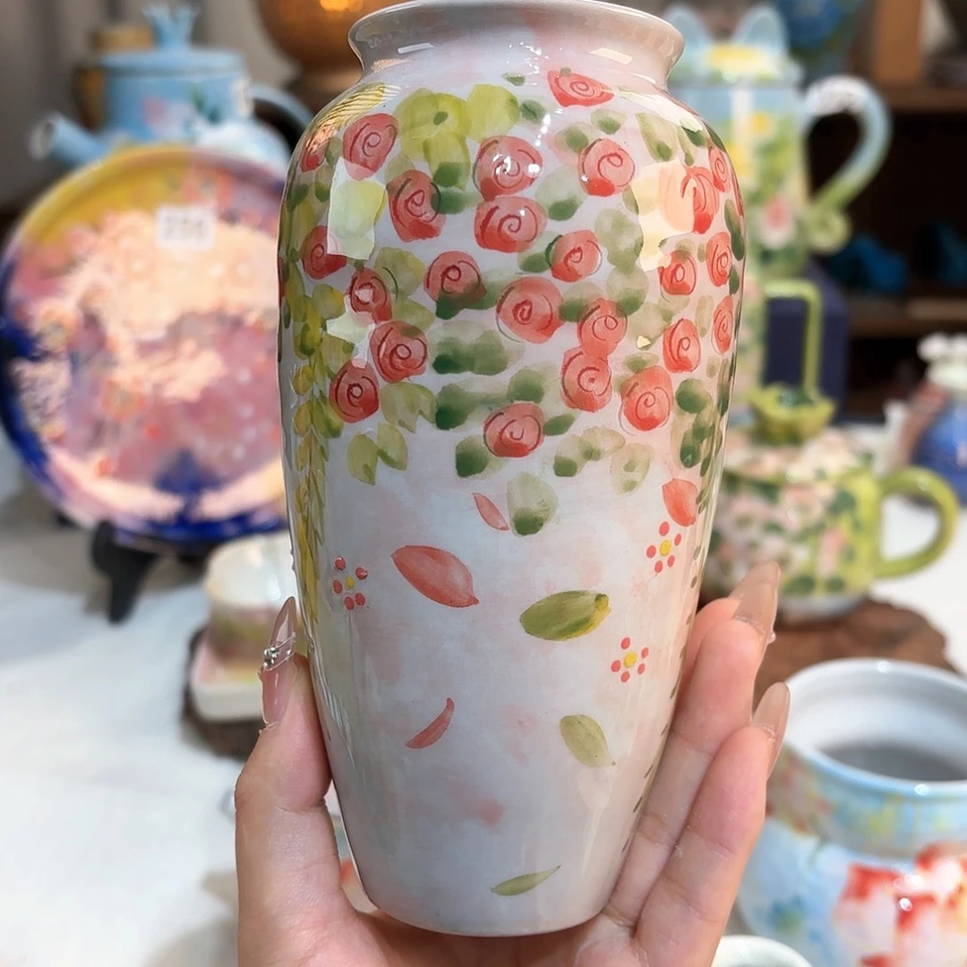 景德镇手绘高温釉下彩陶瓷茶具