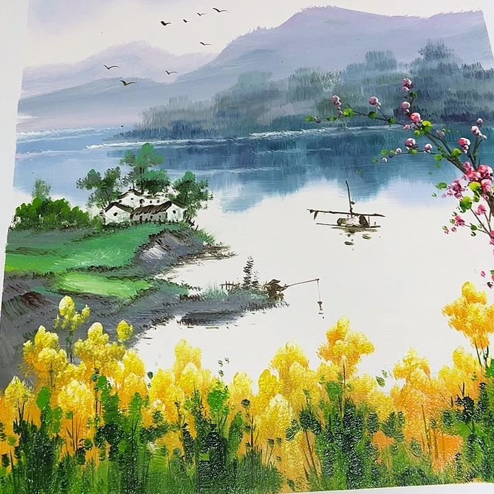 油画好仔仔细细一直影子