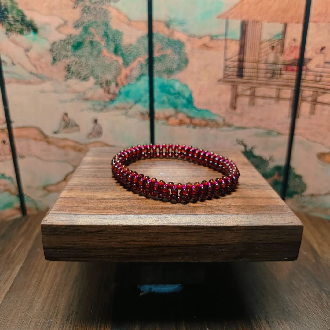 M石榴石手串0662