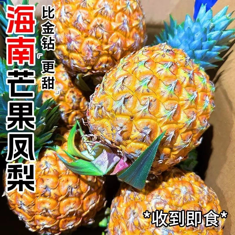 海南自然成熟芒果凤梨当季新鲜水果香甜多汁现摘