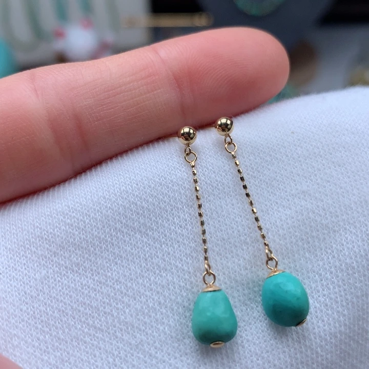 绿松石绿松石配饰18K金镶嵌