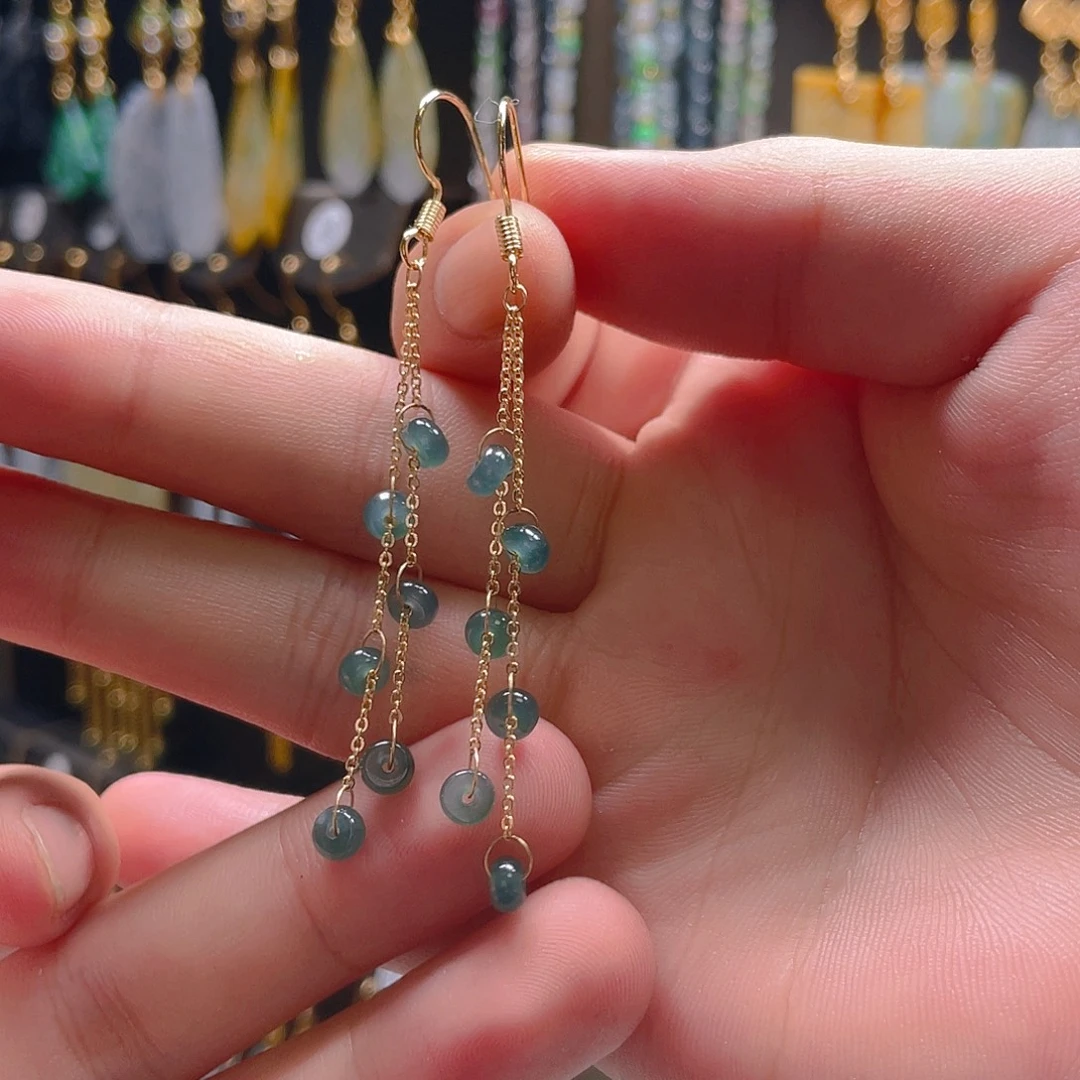 翡翠未镶嵌耳饰翡翠