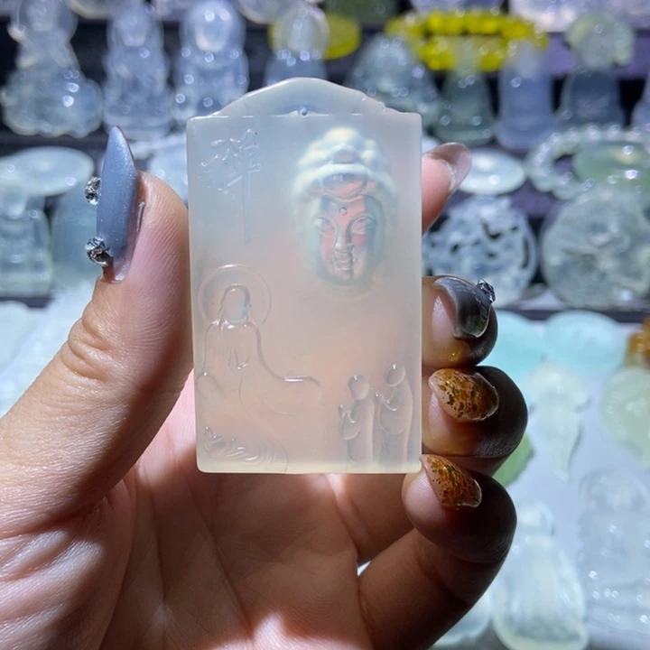 未镶嵌岫玉吊坠吊坠