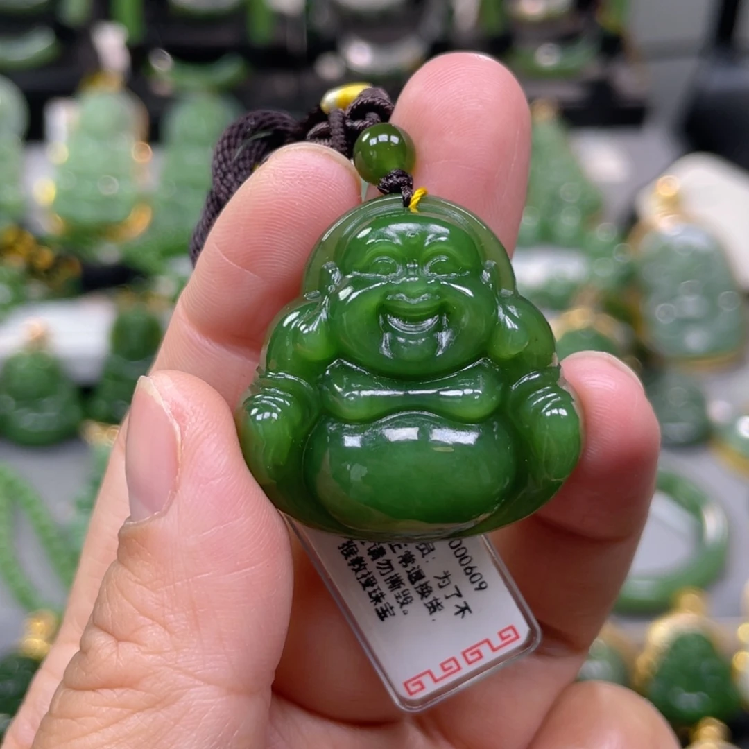 和田玉（碧玉）未镶嵌吊坠(不含链)