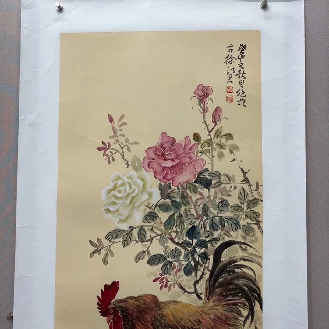 国画艺术家真人手绘