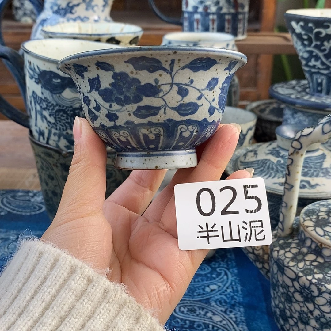 陶手工手绘青花高温陶瓷