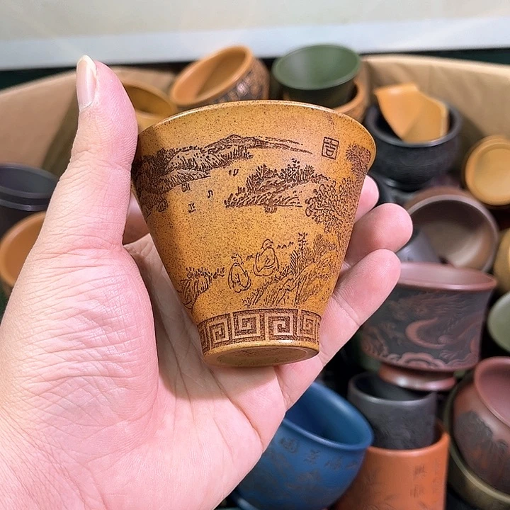 茶杯紫砂全手工紫砂主人杯