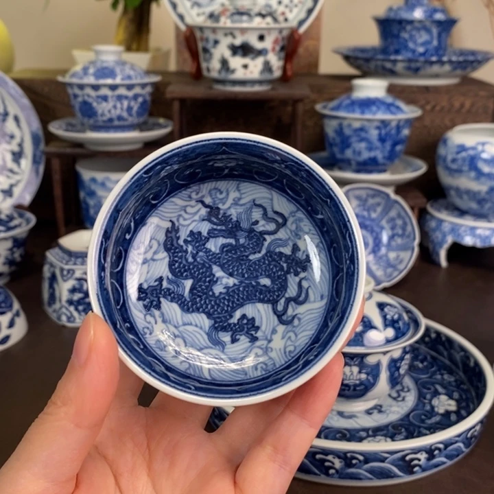 新***工景德镇陶瓷手工手绘