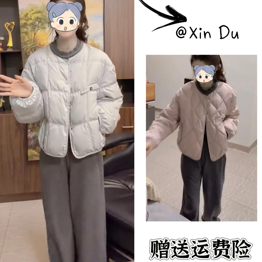 2025秋冬季新款时尚显瘦气质女士网红洋气棉服百搭款D24828