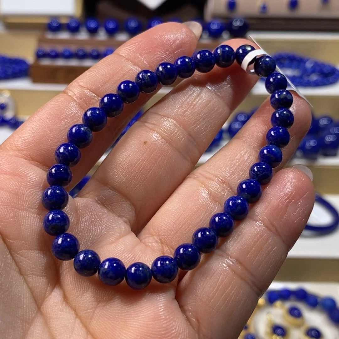 青金石未镶嵌手串6m