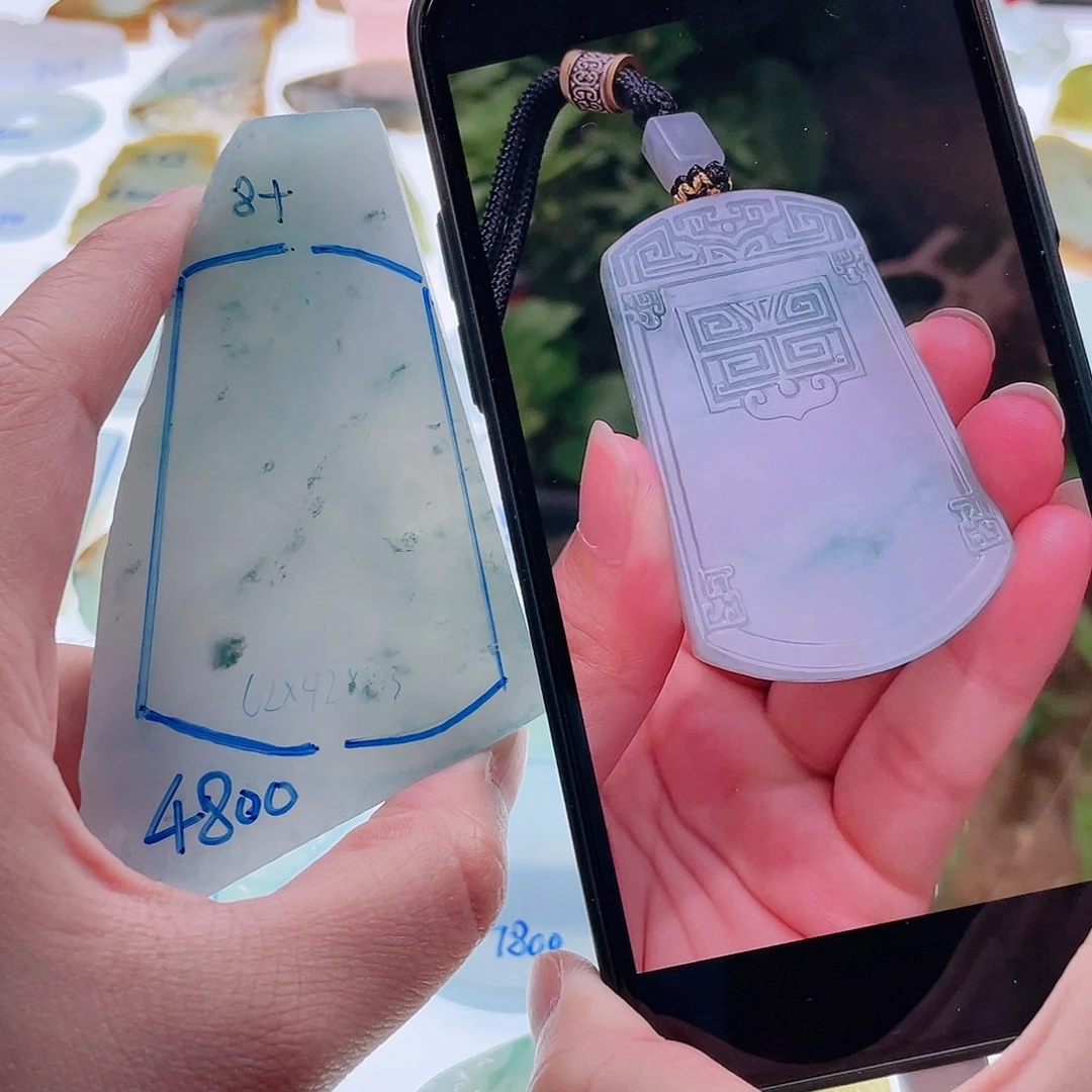 定制翡翠未镶嵌天然翡翠包工