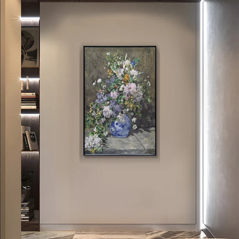 轻奢立体添笔油画 客厅沙发背景墙挂画花卉餐厅装饰画花5070