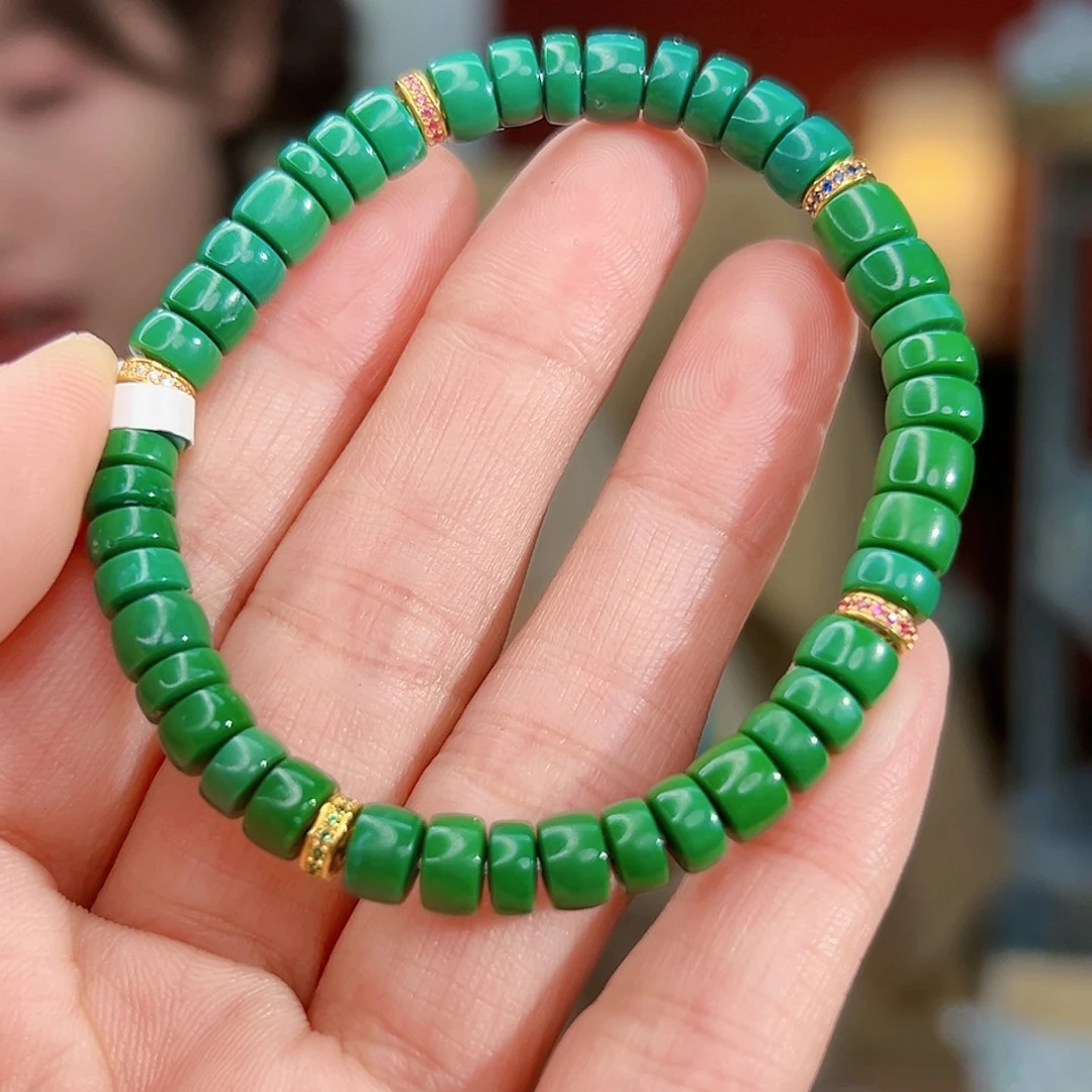 绿松石18K金镶嵌珠宝奇石