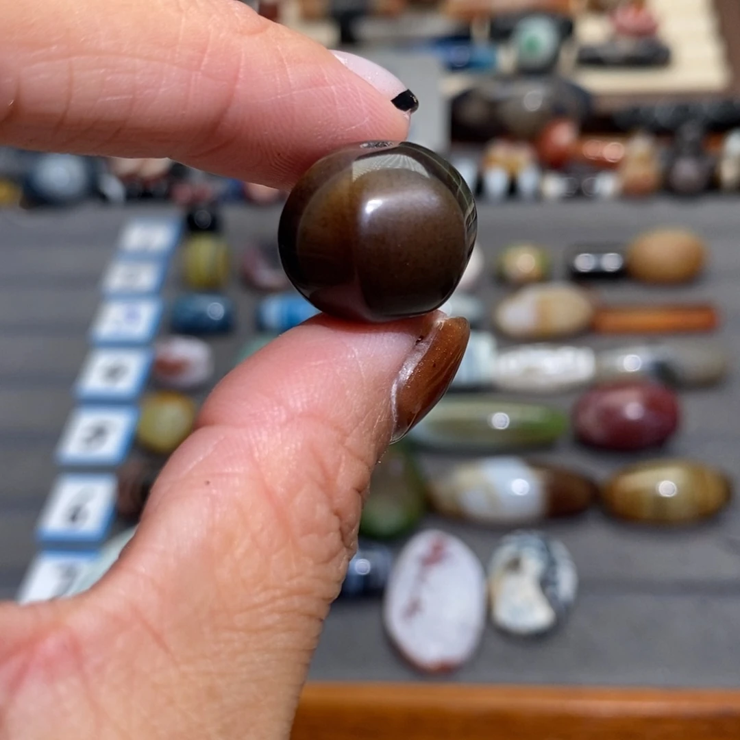 猫***身玛瑙/玉髓合金手链