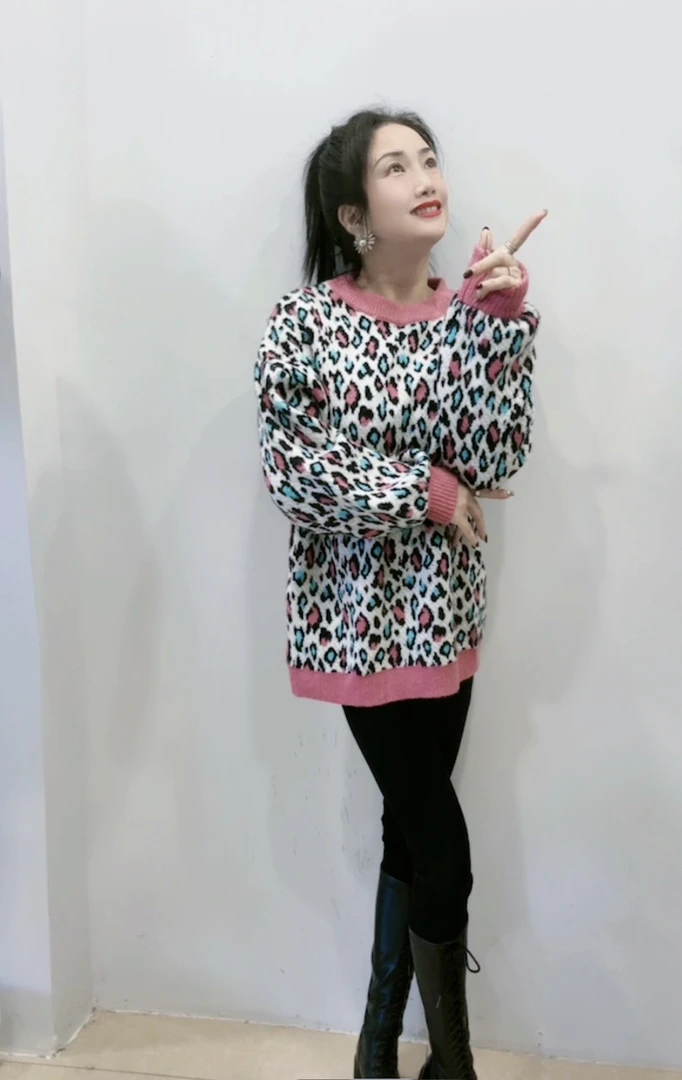 珂莲姿9998时尚年轻款花毛衣