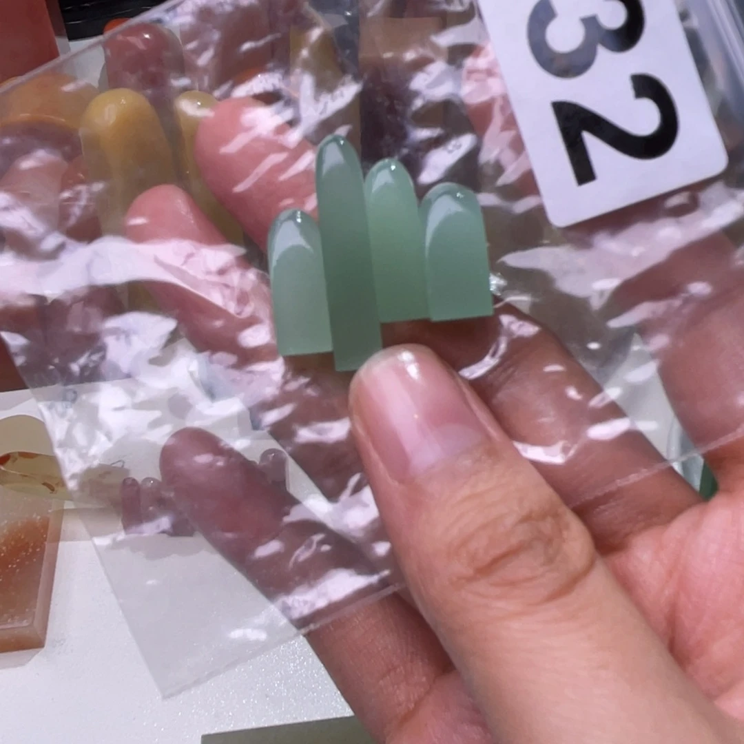 老挝石4个梅子青梅子青