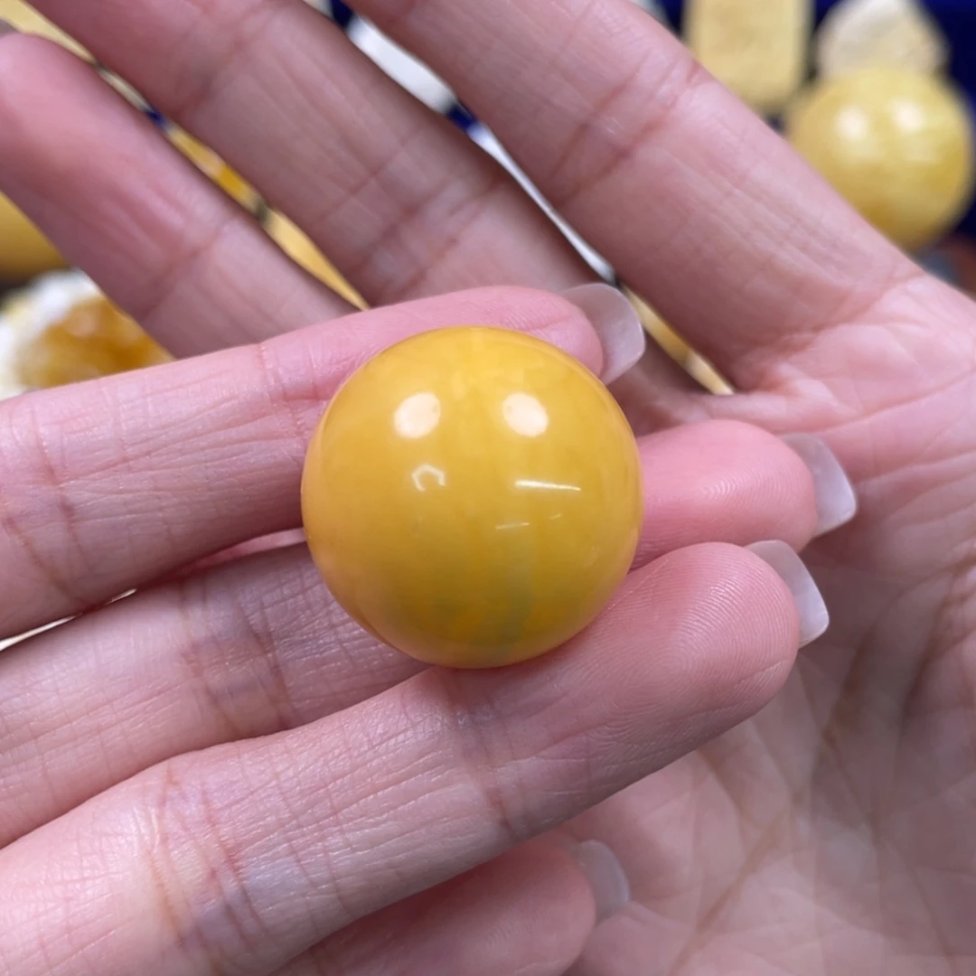 裸石蜜蜡未镶嵌琥珀蜜蜡珠子卡22.8mm