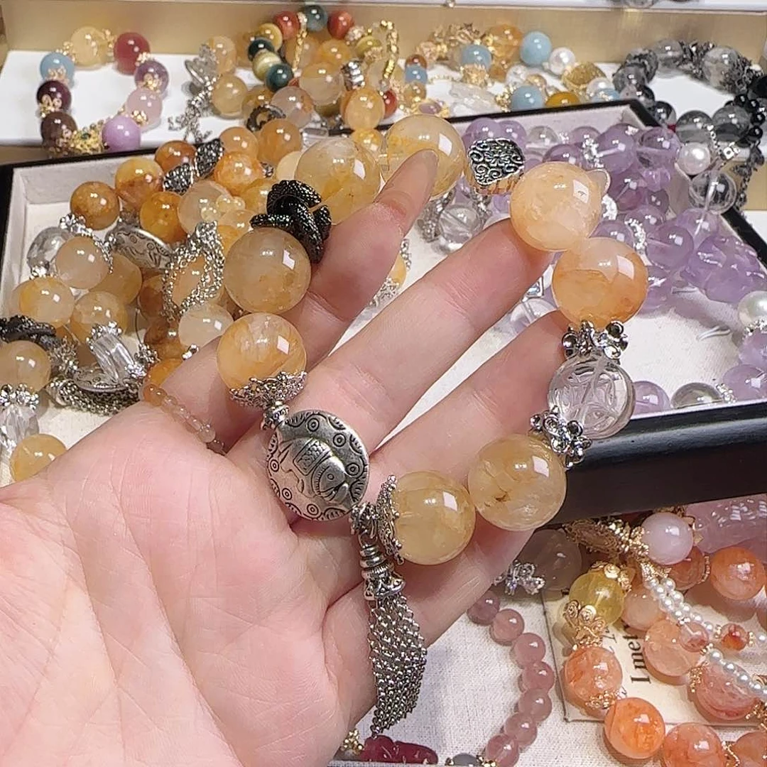 水晶手链未镶嵌把